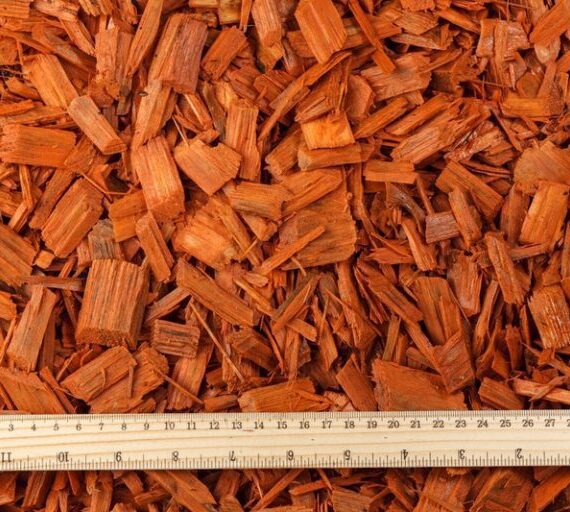 Värviline puitlaastumultš (oranz) 20mm – 40mm