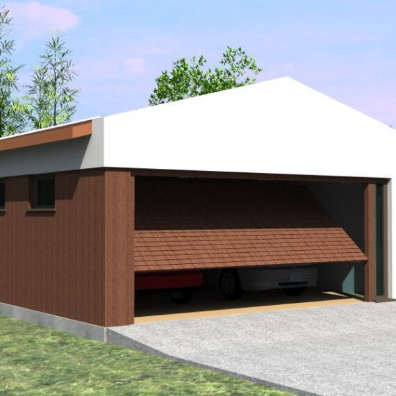 2 auto garaaž tüüpprojekt "Aurelia 44"