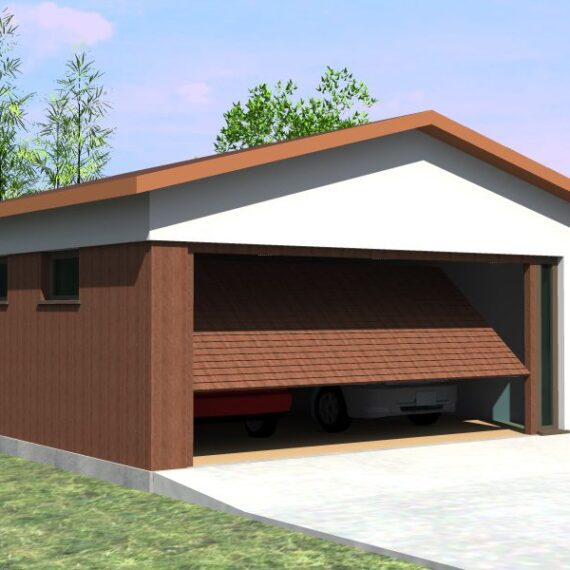 2 auto garaaž tüüpprojekt "Meeri 44"