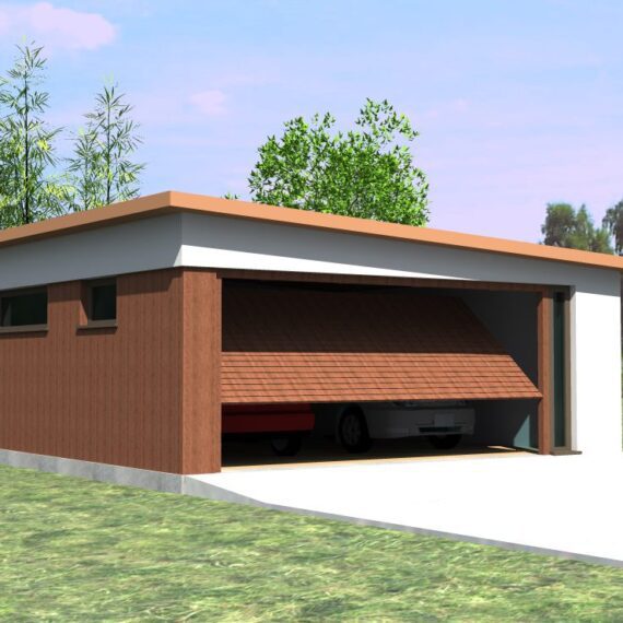 2 auto garaaž tüüpprojekt "Noora 44"
