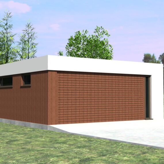 2 auto garaaž tüüpprojekt "Sirelin 44"