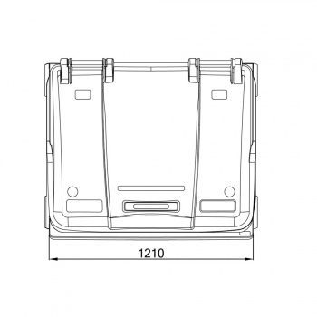 Prügikast 1100 l hall - Image 4